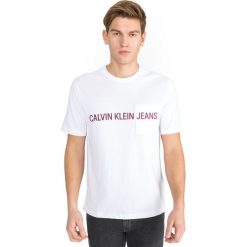 Calvin Klein Koszulka Biały. Białe podkoszulki męskie l, z nadrukiem, z bawełny, krótkie. Za 204,95 zł.
