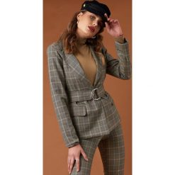 NA-KD Classic Marynarka z paskiem - Grey,Multicolor. Szare marynarki damskie NA-KD Classic, w paski. Za 242,95 zł.