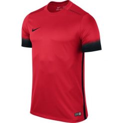 Nike Koszulka męska SS Laser PR III czerwona r. M (725890 657). Białe koszulki sportowe męskie marki Adidas, l, z jersey, do piłki nożnej. Za 170,00 zł.
