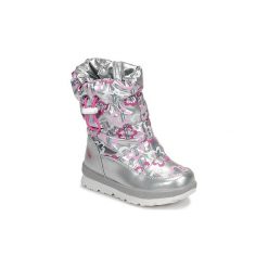 Śniegowce Dziecko Agatha Ruiz de la Prada APRESKI. Szare kozaki dziewczęce Agatha Ruiz de la Prada, bez wzorów, bez obcasa. Za 259,00 zł.