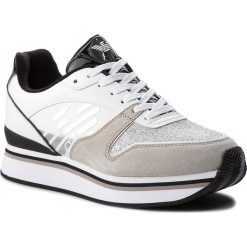 Sneakersy damskie: Sneakersy EMPORIO ARMANI – X3X046 XL214 F007 Plaster/White