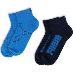 Zestaw 2 par niskich skarpet unisex PUMA - 161004001 Navy/Grey/Strong Blue 03. Niebieskie skarpetki męskie Puma, bez wzorów, z elastanu. Za 29,99 zł.