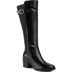 Kozaki TAMARIS - 1-25538-23 Black 001 1. Czarne kozaki damskie Tamaris, ze skóry ekologicznej, przed kolano, na wysokim obcasie, na obcasie, bez zapięcia. Za 399,00 zł.