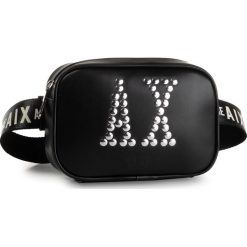 Saszetka nerka ARMANI EXCHANGE - 942614 9A119 53620 Black/White. Czarne nerki damskie Armani Exchange, bez wzorów, ze skóry ekologicznej, młodzieżowe, bez dodatków. Za 409,00 zł.