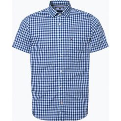 Tommy Hilfiger - Koszula męska, niebieski. Szare koszule męskie na spinki marki TOMMY HILFIGER, l, z bawełny, button down, z długim rękawem. Za 229,95 zł.