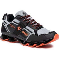 Sneakersy PLEIN SPORT - Runner Cross Tiger F19S MSC2239 STE003N Black/Red 0213. Szare sneakersy męskie Plein Sport, bez zapięcia. Za 1179,00 zł.