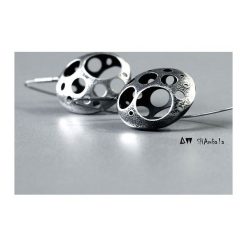 Kolczyki SILVER PLANET. Szare kolczyki damskie SHAMBALA. Za 189,00 zł.