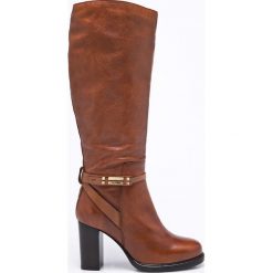 Tommy Hilfiger - Kozaki. Czarne buty zimowe damskie marki Mohito, na obcasie. W wyprzedaży za 699,90 zł.