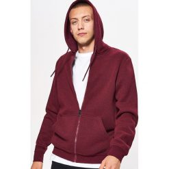 Zapinana bluza BASIC z kapturem - Bordowy. Czerwone bluzy męskie z kapturem marki Cropp, s. Za 89,99 zł.