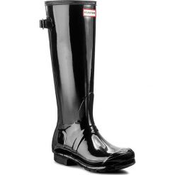 Kalosze HUNTER - Org Back Adjust Glos WFT1001RGL Black. Czarne kalosze damskie Hunter, z aplikacjami, z tworzywa sztucznego. Za 499,99 zł.