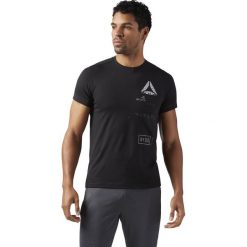 KOSZULKA REEBOK SPEEDWICK GRAPHIC (L). Koszulki męskie Reebok, m, bez wzorów, ze skóry, bez kołnierzyka, bez rękawów, na fitness i siłownię. W wyprzedaży za 99,99 zł.