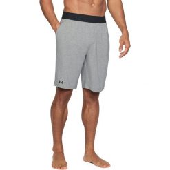 Spodenki sportowe męskie: Under Armour Spodenki męskie TB12 Sleep Short szare r. M (1300043-025)