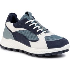 Sneakersy ECCO - Exostrike Kids 76185351795 Night Sky/Trooper/White. Niebieskie trampki chłopięce ecco, bez wzorów, ze skóry, na sznurówki. W wyprzedaży za 359,00 zł.