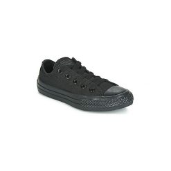 Buty Dziecko Converse CHUCK TAYLOR ALL STAR MONO OX. Czarne trampki dziewczęce Converse, bez wzorów, retro, bez zapięcia. Za 159,20 zł.