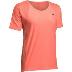 Under Armour Ar Sport Ss - Orange Graphite S. Szare bluzki sportowe damskie Under Armour, s, bez wzorów, z tkaniny, bez kołnierzyka, z krótkim rękawem, krótkie, bez kaptura, na fitness i siłownię. Za 189,00 zł.