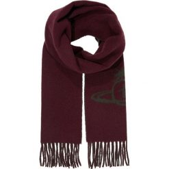 Vivienne Westwood SCARF Szal bordeaux. Czerwone szaliki męskie marki Vivienne Westwood, bez wzorów, z wełny. Za 359,00 zł.