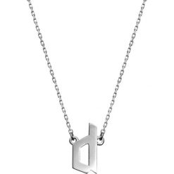 Naszyjniki damskie: Srebrny naszyjnik – (D)40 cm