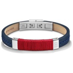 Bransoletki męskie: Tommy Hilfiger Męska Bransoletka Skóra th2700766