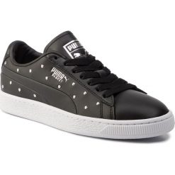 Sneakersy PUMA - Basket Studs Wn's 369298 02 Puma Black/Puma Silver. Czarne półbuty damskie Puma, ze skóry. W wyprzedaży za 299,99 zł.