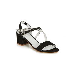 Sandały Regard REFTA V2 ANTE NOIR. Czarne sandały damskie marki Regard, bez wzorów, bez obcasa, bez zapięcia. Za 529,00 zł.