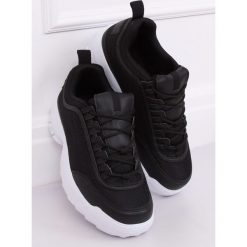 Czarne buty sportowe FEDERICA. Czarne buty sportowe damskie FunKee.pl, bez wzorów, z tkaniny, klasyczne. Za 100,99 zł.