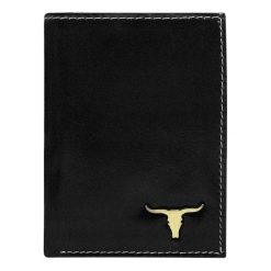 Portfel męski skórzany Buffalo Wild RM-03-BAW 2. Czarne portfele męskie BUFFALO WILD, bez wzorów, ze skóry. Za 49,90 zł.
