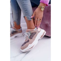 Sportowe Damskie Buty Wysoka Podeszwa Różowe Cabana. Różowe buty sportowe damskie Tagless, bez wzorów, sportowe. Za 129,00 zł.