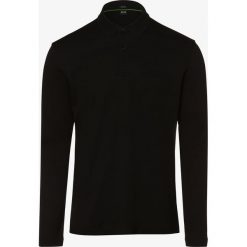 BOSS Athleisure - Męska koszulka z długim rękawem – Pirol, czarny. Czarne koszulki męskie BOSS Athleisure, xl, bez wzorów, z bawełny, sportowe, z długim rękawem. Za 429,95 zł.