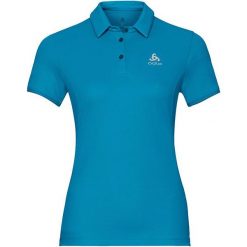 Odlo Koszulka damska Polo s/s Kumano F-Dry turkusowa r. S (50121). Niebieskie bluzki damskie marki Odlo, s, polo. Za 130,95 zł.