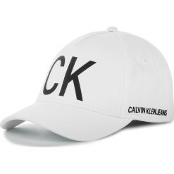 Czapka z daszkiem CALVIN KLEIN JEANS - J Ck Jeans Cap M K50K504872 102. Białe czapki męskie Calvin Klein Jeans, bez wzorów, z bawełny. W wyprzedaży za 129,00 zł.
