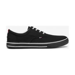 Tommy Jeans Tenisówki Czarny. Czarne trampki męskie Tommy Jeans, bez wzorów, z jeansu, bez zapięcia. Za 290,95 zł.