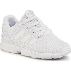 Buty adidas - Zx Flux El I BB9118 Ftwwht/Ftwwht/Ftwwht. Białe półbuty dziewczęce Adidas, na sznurówki. Za 179,00 zł.