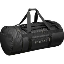 Torba trekkingowa - 120 l. Czarne plecaki męskie FORCLAZ, bez wzorów, z poliesteru. Za 249,99 zł.