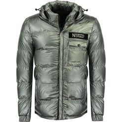 Kurtka zimowa "Canard" w kolorze srebrnym. Szare płaszcze męskie Geographical Norway Men, na zimę, s, bez wzorów, bez kaptura. W wyprzedaży za 259,95 zł.
