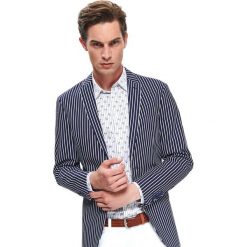 Marynarka w paski o kroju slim. Marynarki męskie Top Secret, na lato, m, w paski, eleganckie. W wyprzedaży za 119,99 zł.