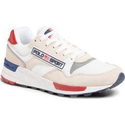 Sneakersy POLO RALPH LAUREN - Trckstr Sprt 809793811001 White. Brązowe sneakersy męskie Polo Ralph Lauren, na co dzień, bez wzorów, z zamszu, bez zapięcia. W wyprzedaży za 329,00 zł.