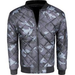 Kurtka męska bomber szara Recea. Szare kurtki męskie Recea, xl, moro, z poliesteru, eleganckie, bez kaptura. W wyprzedaży za 74,90 zł.
