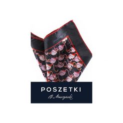 Poszetka. Czarne poszetki męskie marki B.muszyński, bez wzorów. Za 80,00 zł.