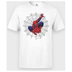 Koszulka męska Comic spider. Koszulki męskie MegaKoszulki, m, bez wzorów, z bawełny, z podwójnym kołnierzykiem, bez rękawów. Za 49,90 zł.
