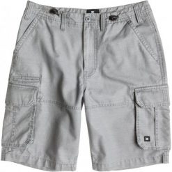 DC Spodenki Wastinghouse Cargo Short Monument 30. Szare spodenki sportowe męskie marki DC, z bawełny, sportowe. W wyprzedaży za 219,00 zł.