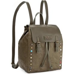Plecak NOBO - NBAG-D3350-C008 Zielony. Zielone plecaki damskie marki Nobo, z materiału. W wyprzedaży za 139,00 zł.