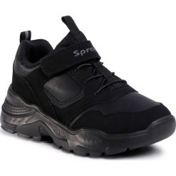 Sneakersy SPRANDI - CP40-9216Y Black. Czarne półbuty dziewczęce Sprandi, na rzepy. Za 99,99 zł.