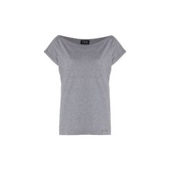 Bluzka M611zary. Szare bluzki damskie FIGL, xl, bez wzorów, z bawełny, bez kołnierzyka, z krótkim rękawem. Za 35,00 zł.