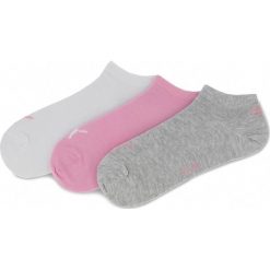 Zestaw 3 par niskich skarpet damskich PUMA - 906807 Prism Pink 20. Szare skarpetki damskie Puma, bez wzorów, z elastanu. Za 39,99 zł.