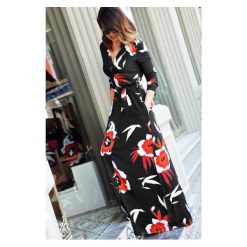 Sukienka MILLIE RED. Czerwone sukienki damskie Sukienka MILLIE RED, s, bez wzorów, bez kołnierzyka, bez rękawów, długie. W wyprzedaży za 99,00 zł.