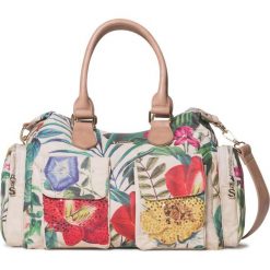 Desigual torebka damska beżowy Bols Clio London. Brązowe torebki klasyczne damskie Desigual, bez wzorów, bez dodatków. W wyprzedaży za 189,00 zł.