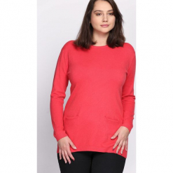 Koralowy Sweter Morning Drizzle. Pomarańczowe swetry klasyczne damskie Born2be, na jesień, xxl. Za 79,99 zł.