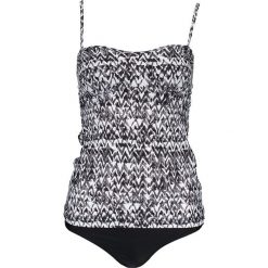 Stroje dwuczęściowe damskie: Tankini w kolorze czarno-białym