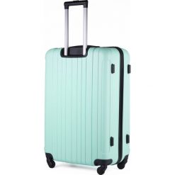 DUŻA WALIZKA PODRÓŻNA L ABS LIGHT GREEN. Zielone walizki Solier, bez wzorów, z gumy. Za 149,00 zł.