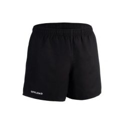 Spodenki do rugby R100 z kieszeniami. Niebieskie spodenki i szorty męskie OFFLOAD, xs, bez wzorów, z poliesteru. Za 39,99 zł.